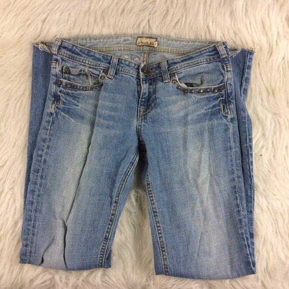 Vigoss Distressed Riveted Jeans - Picture 3 of 4